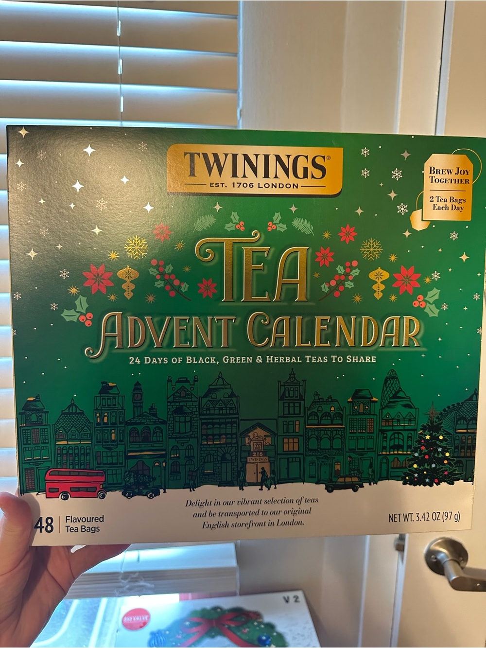 Twinings Tea Advent Calendar 24 Days Black Green Herbal Teas